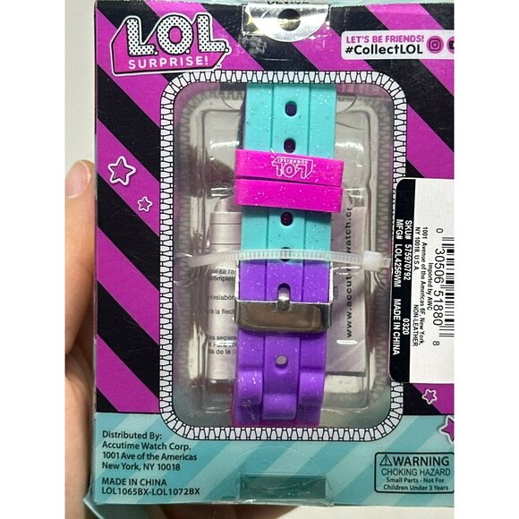 NWF LOL Surprise Kids Spinner LCD Watch Teal Digital Wristwatch (Need Batteries) - Picture 4 of 4